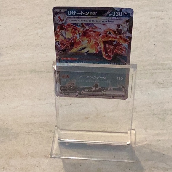 Premium Acrylic Display Stand For Pokemon Cards & Trading Card Clear Lot Of 3 - Picture 10 of 10